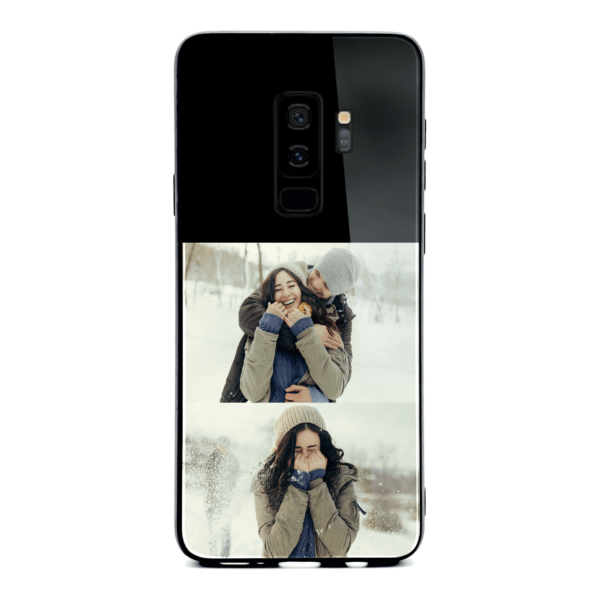 2 Photo Collage - Samsung Galaxy Glass Phone Case - Cornish Custom Creations