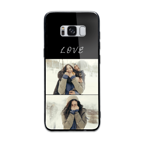 2 Photo Collage - Samsung Galaxy Glass Phone Case - Cornish Custom Creations