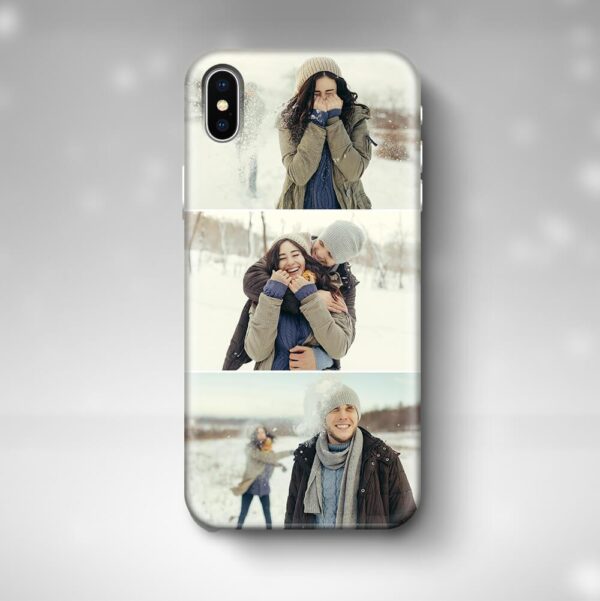 3 Photo Collage - iPhone 3D Personalised Phone Case - Cornish Custom Creations