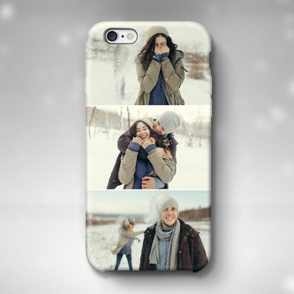 3 Photo Collage - iPhone 3D Personalised Phone Case - Cornish Custom Creations