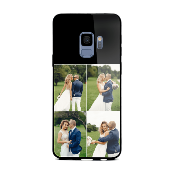 4 Photo Collage - Samsung Galaxy Glass Phone Case - Cornish Custom Creations