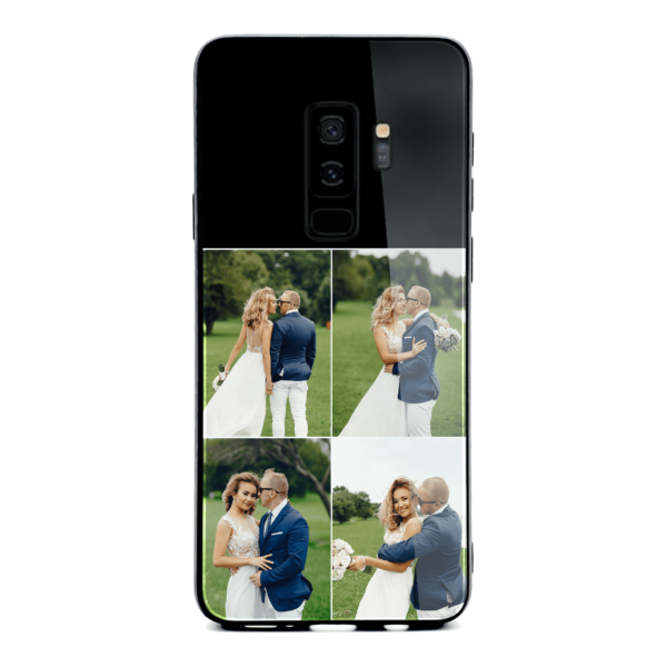 4 Photo Collage - Samsung Galaxy Glass Phone Case - Cornish Custom Creations