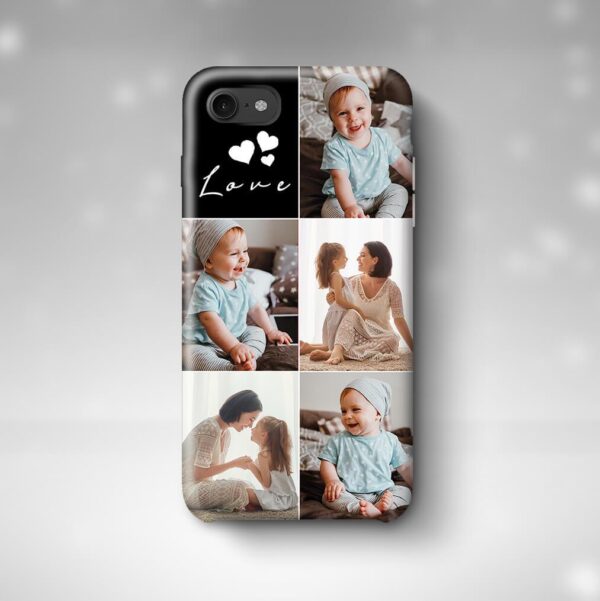 5 Photo Collage - iPhone 3D Personalised Phone Case - Cornish Custom Creations