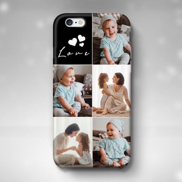 5 Photo Collage - iPhone 3D Personalised Phone Case - Cornish Custom Creations