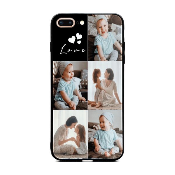 5 Photo Collage - iPhone Glass Phone Case - Cornish Custom Creations