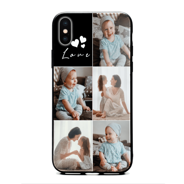 5 Photo Collage - iPhone Glass Phone Case - Cornish Custom Creations