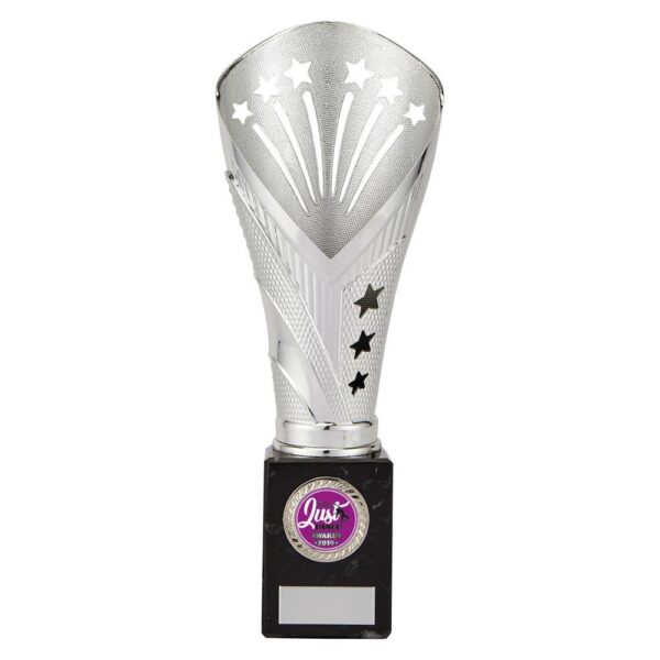 All Stars Large Rapid Trophy Silver - Cornish Custom Creations