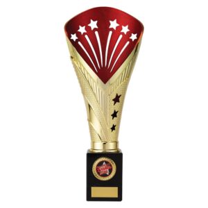 All Stars Super Rapid Trophy Gold & Red - Cornish Custom Creations