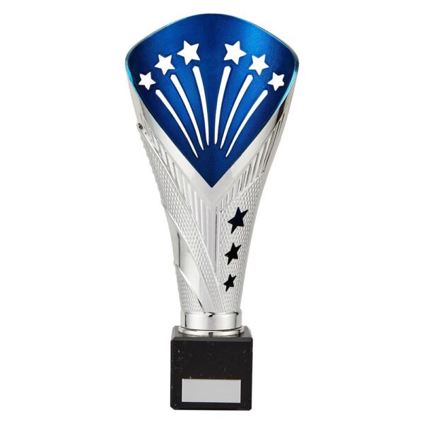 All Stars Super Rapid Trophy Silver & Blue - Cornish Custom Creations