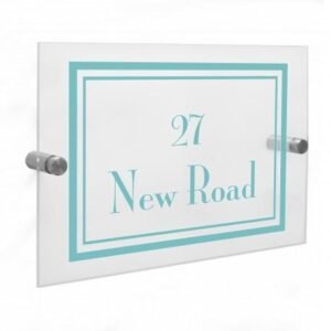 Art Deco Acrylic House Sign - Engrave Express