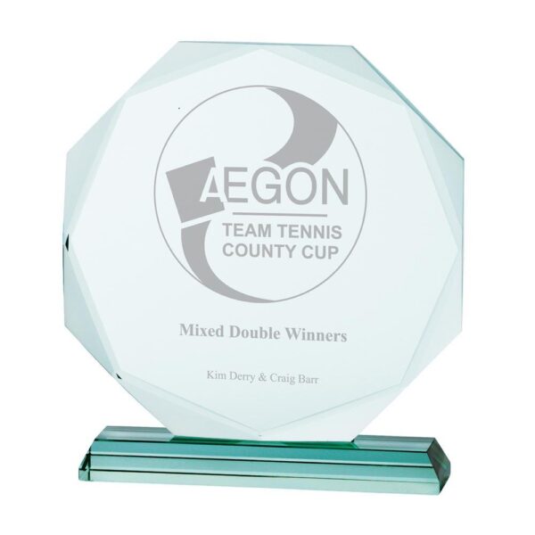 Aspire Jade Glass Award - Cornish Custom Creations