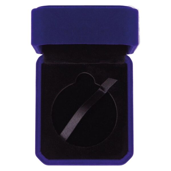 Aspire Velour Medal Box Blue for 50mm medal - Cornish Custom Creations