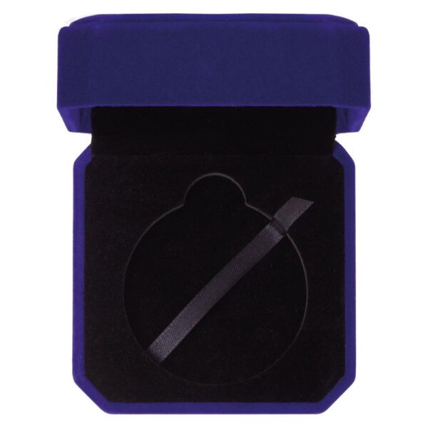 Aspire Velour Medal Box Blue for 60mm medal - Cornish Custom Creations