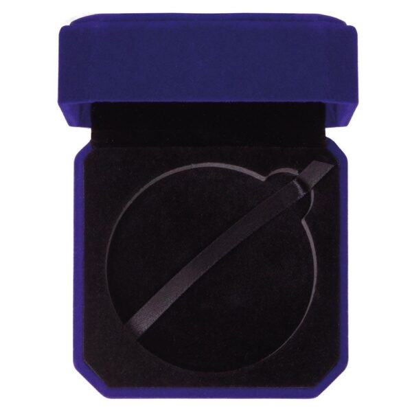 Aspire Velour Medal Box Blue for 70mm medal - Cornish Custom Creations
