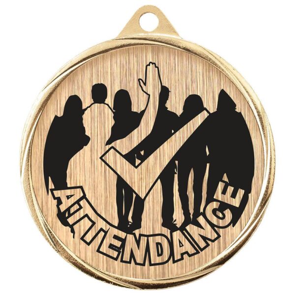 Aurum Attendance Medal Gold - Cornish Custom Creations