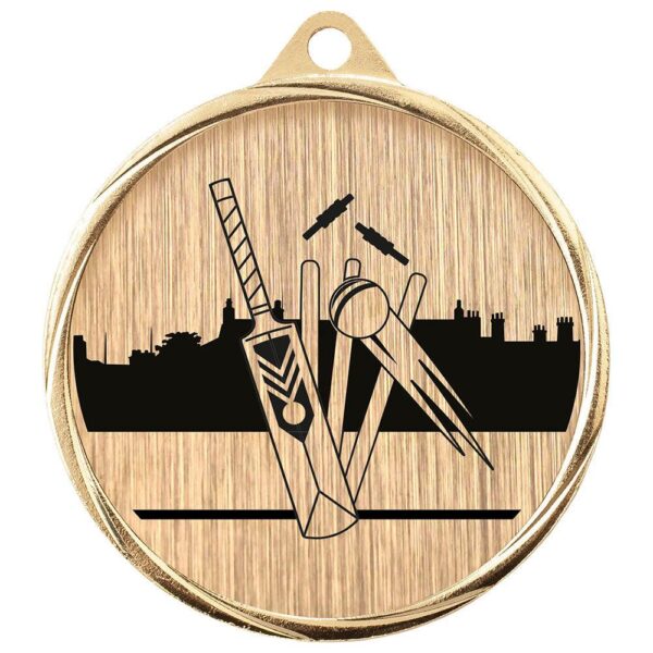 Aurum Cricket Medal Gold - Cornish Custom Creations