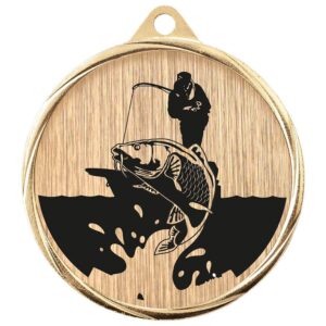 Aurum Fishing Medal Gold - Cornish Custom Creations