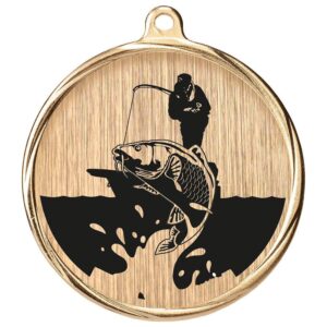 Aurum Fishing Medal Gold - Cornish Custom Creations