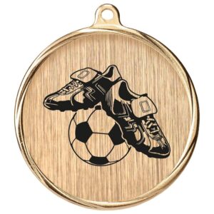 Aurum Football Boot Medal Gold - Cornish Custom Creations