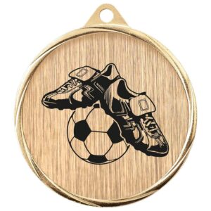 Aurum Football Boot Medal Gold - Cornish Custom Creations