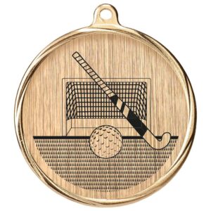 Aurum Hockey Medal Gold - Cornish Custom Creations