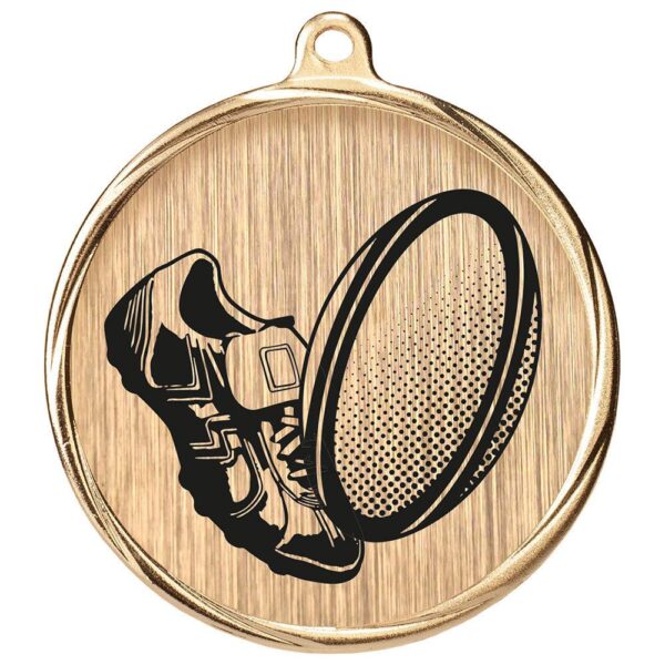 Aurum Rugby Medal Gold - Cornish Custom Creations