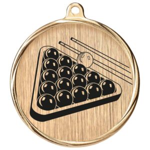 Aurum Snooker Medal Gold - Cornish Custom Creations