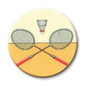 Badminton Crossed Rackets - Cornish Custom Creations