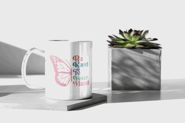 Be Kind To Your Mind' Mental Health Awareness Mug - Cornish Custom Creations