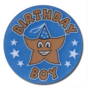 Birthday Boy Star 25mm - Cornish Custom Creations