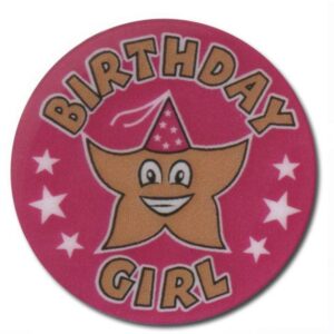 Birthday Girl Star 25mm - Cornish Custom Creations