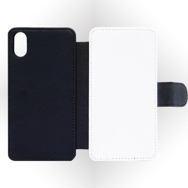 Black & White Pattern with Initials | iPhone Wallet Case - Cornish Custom Creations