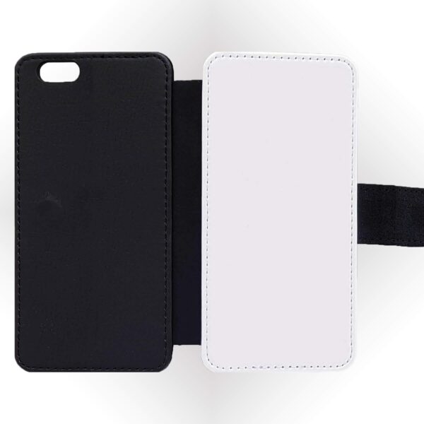 Black & White Pattern with Initials | iPhone Wallet Case - Cornish Custom Creations