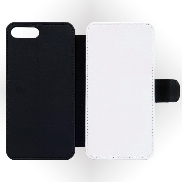 Black & White Pattern with Initials | iPhone Wallet Case - Cornish Custom Creations