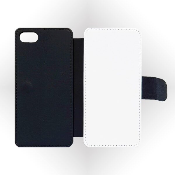 Black & White Pattern with Initials | iPhone Wallet Case - Cornish Custom Creations