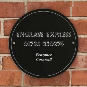 Black House and Garden Sign - Engrave Express