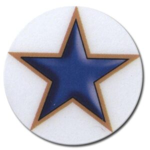 Blue & Gold Star 25mm - Cornish Custom Creations