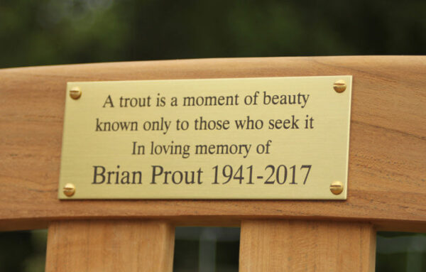 Heavy Brass Memorial Plaque