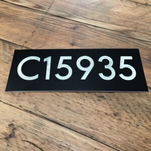 Boat Number Plaque 9 x 3 - Engrave Express