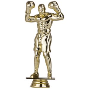 Boxing Male Plastic Figure Gold - Cornish Custom Creations