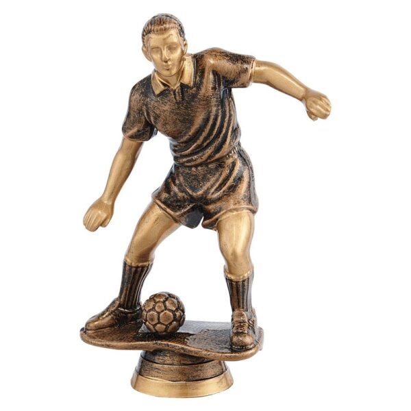 Breakaway Football Plastic Figure Antique Bronze & Gold - Cornish Custom Creations