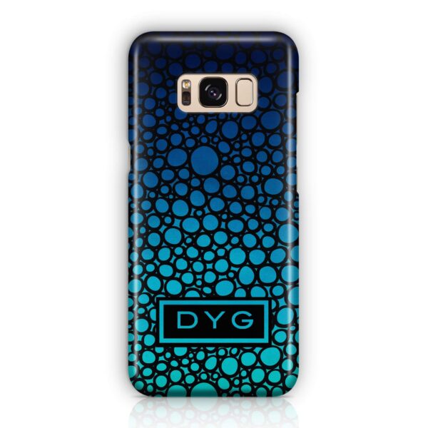 Bubbles Hollow with initials - Galaxy 3D Personalised Phone Case - Cornish Custom Creations