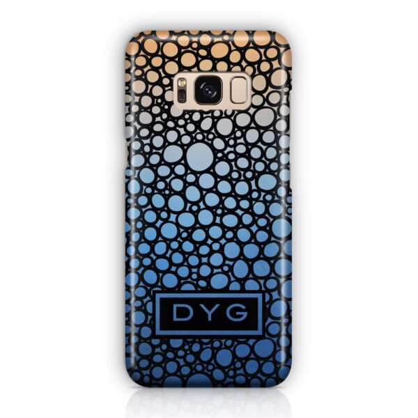 Bubbles Hollow with initials - Galaxy 3D Personalised Phone Case - Cornish Custom Creations