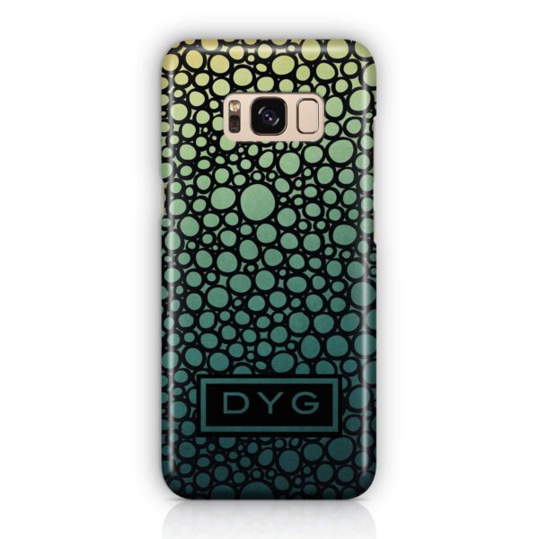 Bubbles Hollow with initials - Galaxy 3D Personalised Phone Case - Cornish Custom Creations