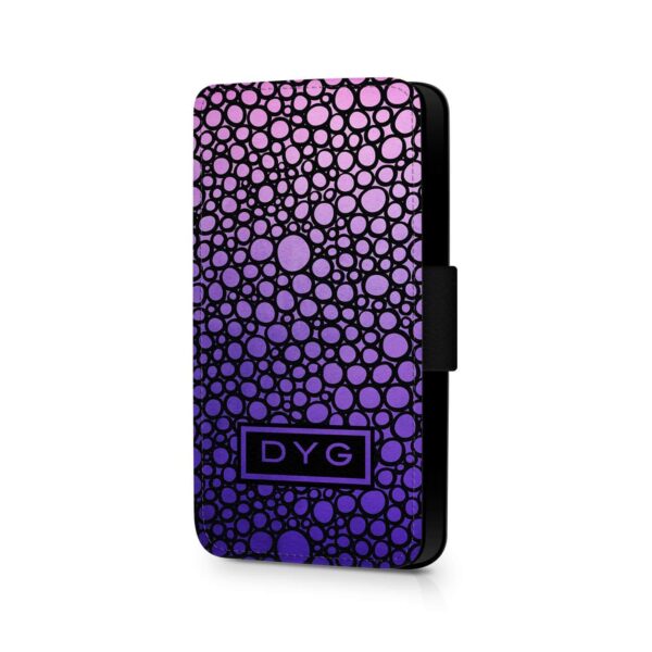 Bubbles Hollow With Initials | Galaxy Wallet Phone Case - Cornish Custom Creations