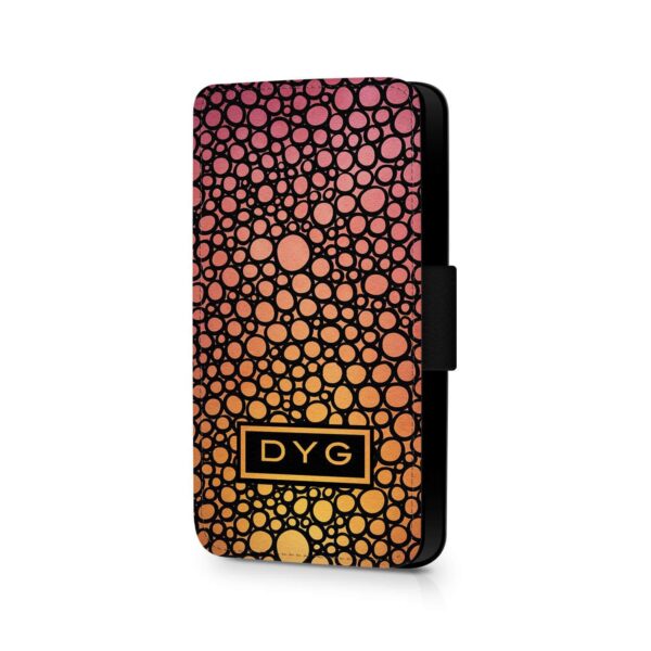 Bubbles Hollow With Initials | Galaxy Wallet Phone Case - Cornish Custom Creations