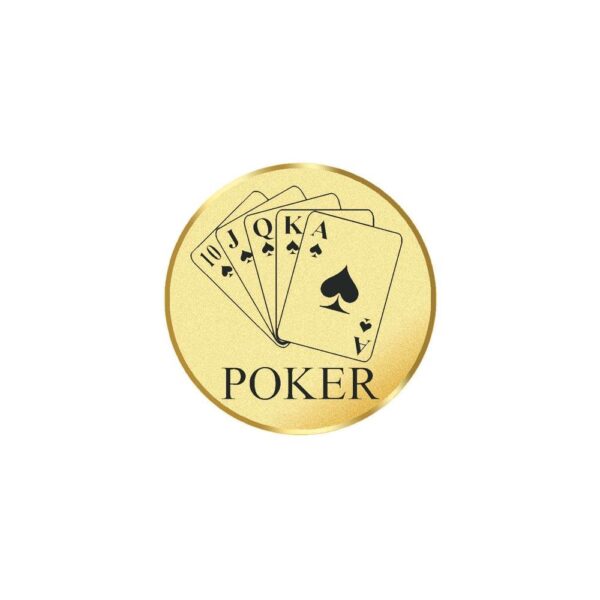 Cards/Poker Gold 25mm - Cornish Custom Creations