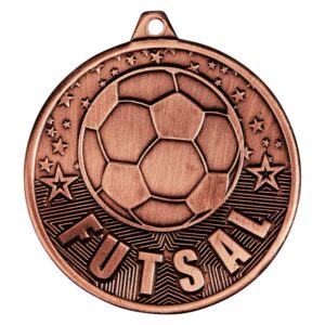 Cascade Futsal Iron Medal Antique Bronze - Cornish Custom Creations