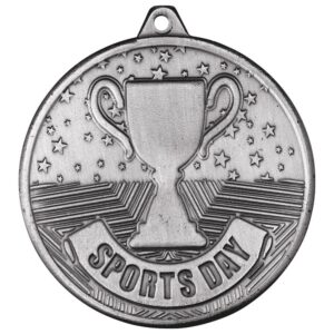 Cascade Sports Day Iron Medal Antique Silver - Cornish Custom Creations