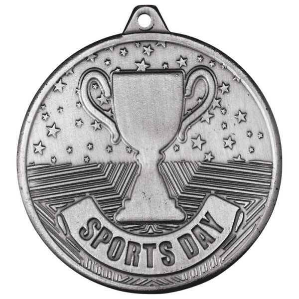 Cascade Sports Day Iron Medal Antique Silver - Cornish Custom Creations